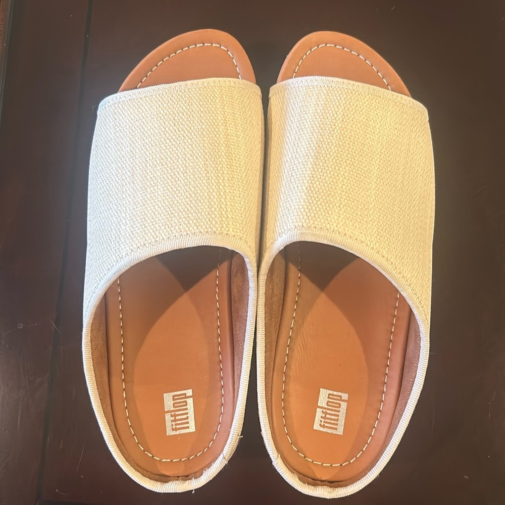 Fitflop Cream and Tan Sandals